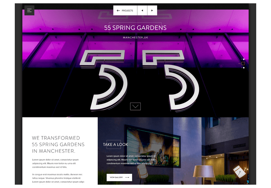Pircodanchos created the website for construction company ARCO to present their services